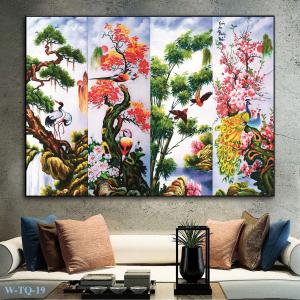 Tiết lộ những mẫu khung tranh tứ quý tết được ưa chuộng nhất