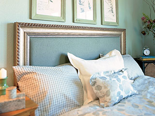 Decorating-your-headboard-with-old-frame